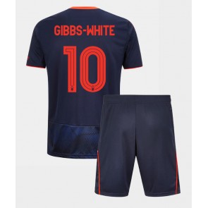 Nottingham Forest Morgan Gibbs-White #10 Dětské Venkovní dres komplet 2025-26 Krátký Rukáv (+ trenýrky)